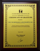 CERTIFICATE OF GRATITUDE